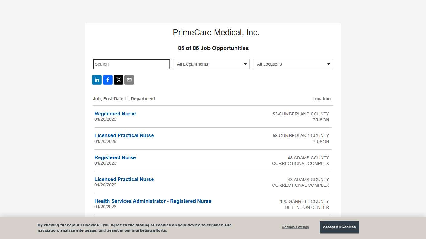 PrimeCare Medical, Inc. - Job Opportunities